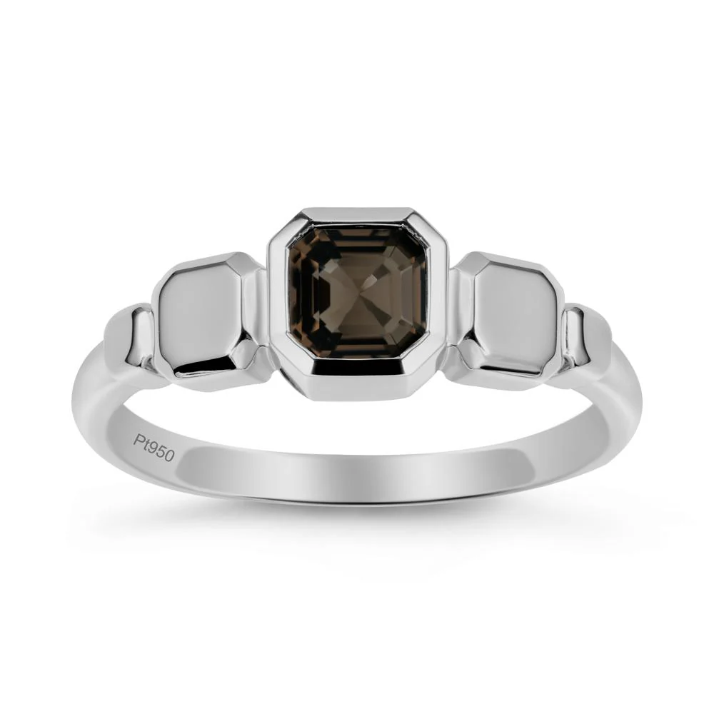 Geometric Ascher Smoky Quartz Ring - Image 8