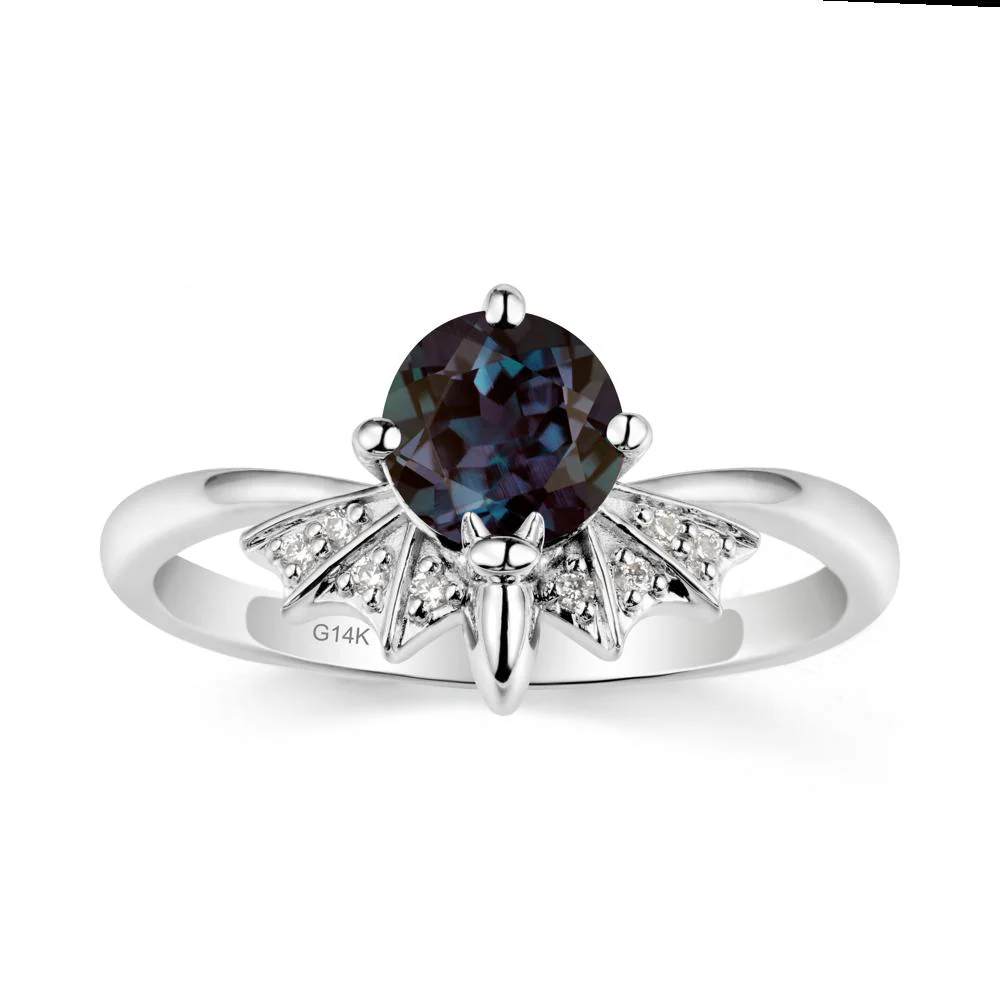 Gothic Bat Alexandrite Ring - Image 3