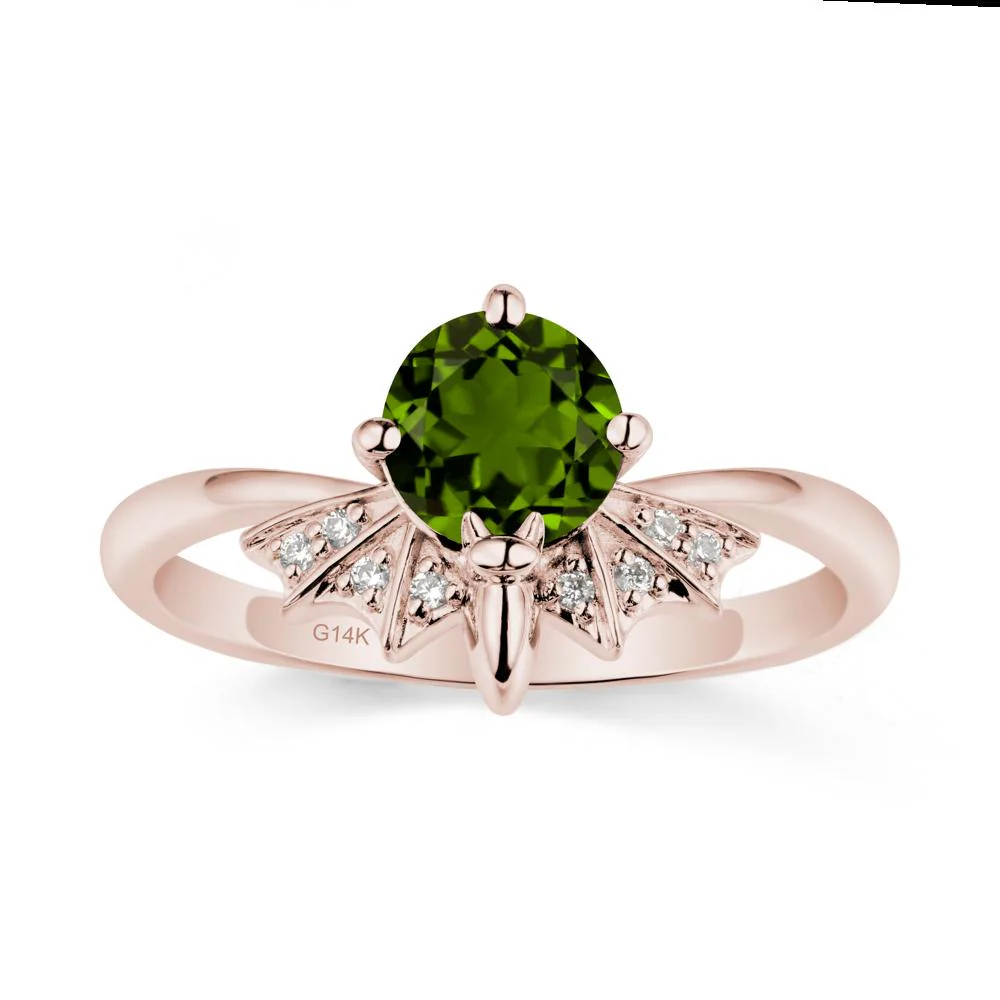 Gothic Bat Diopside Ring - Image 2
