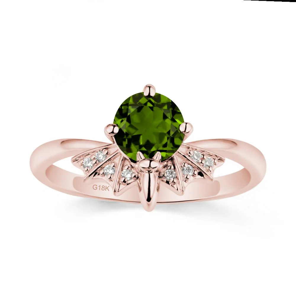 Gothic Bat Diopside Ring - Image 4