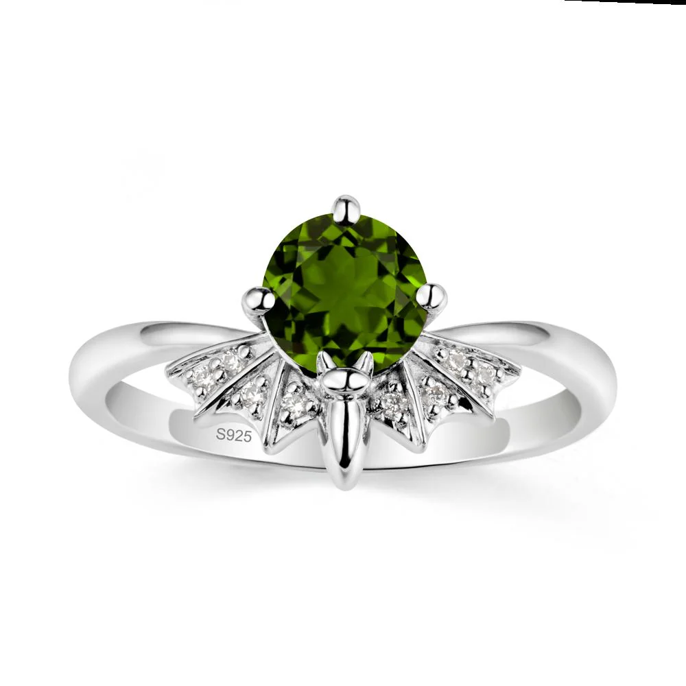 Gothic Bat Diopside Ring - Image 9