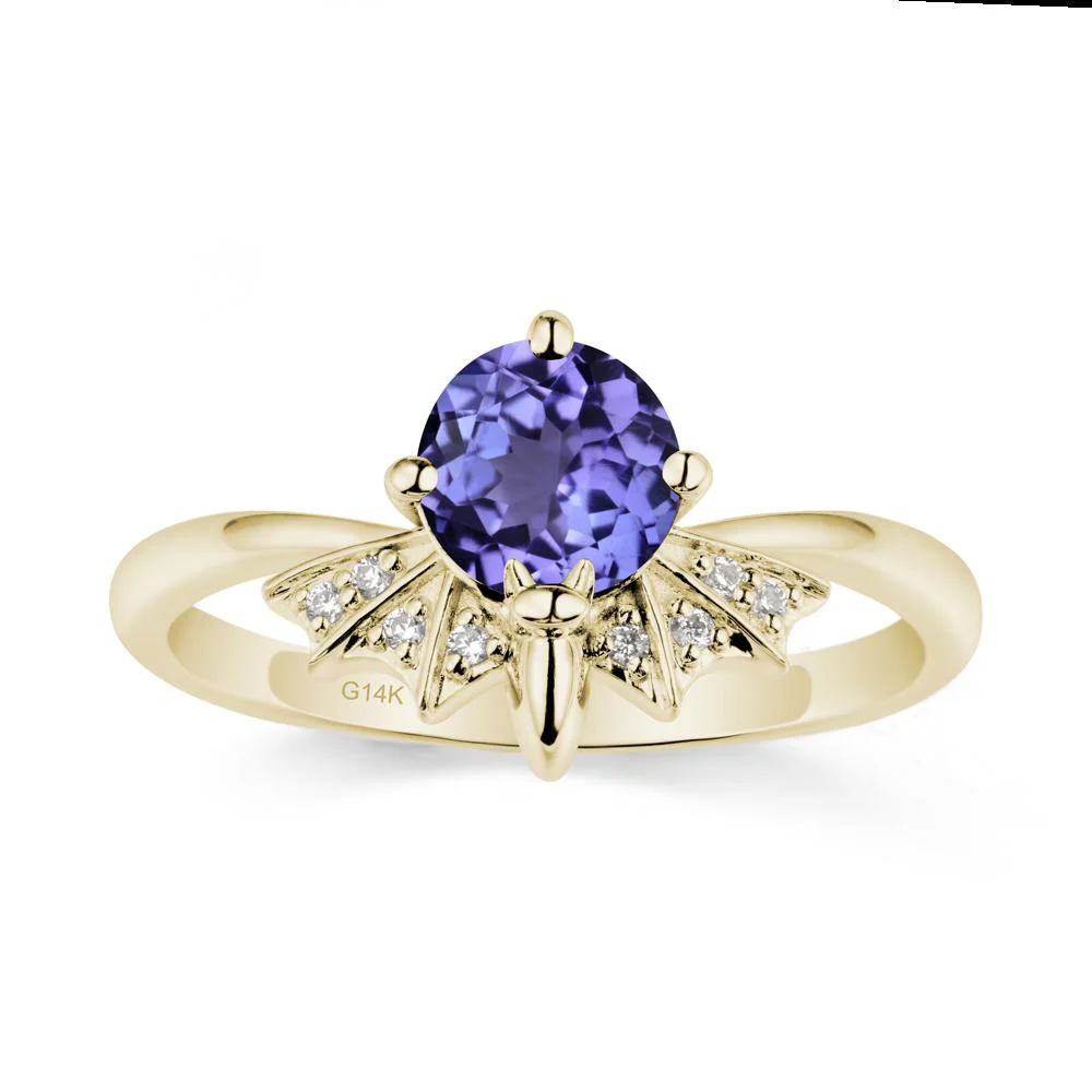 Gothic Bat Tanzanite Ring - Image 4