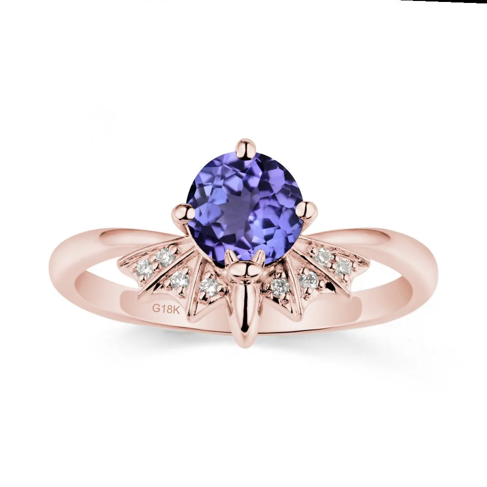 Gothic Bat Tanzanite Ring - Image 5