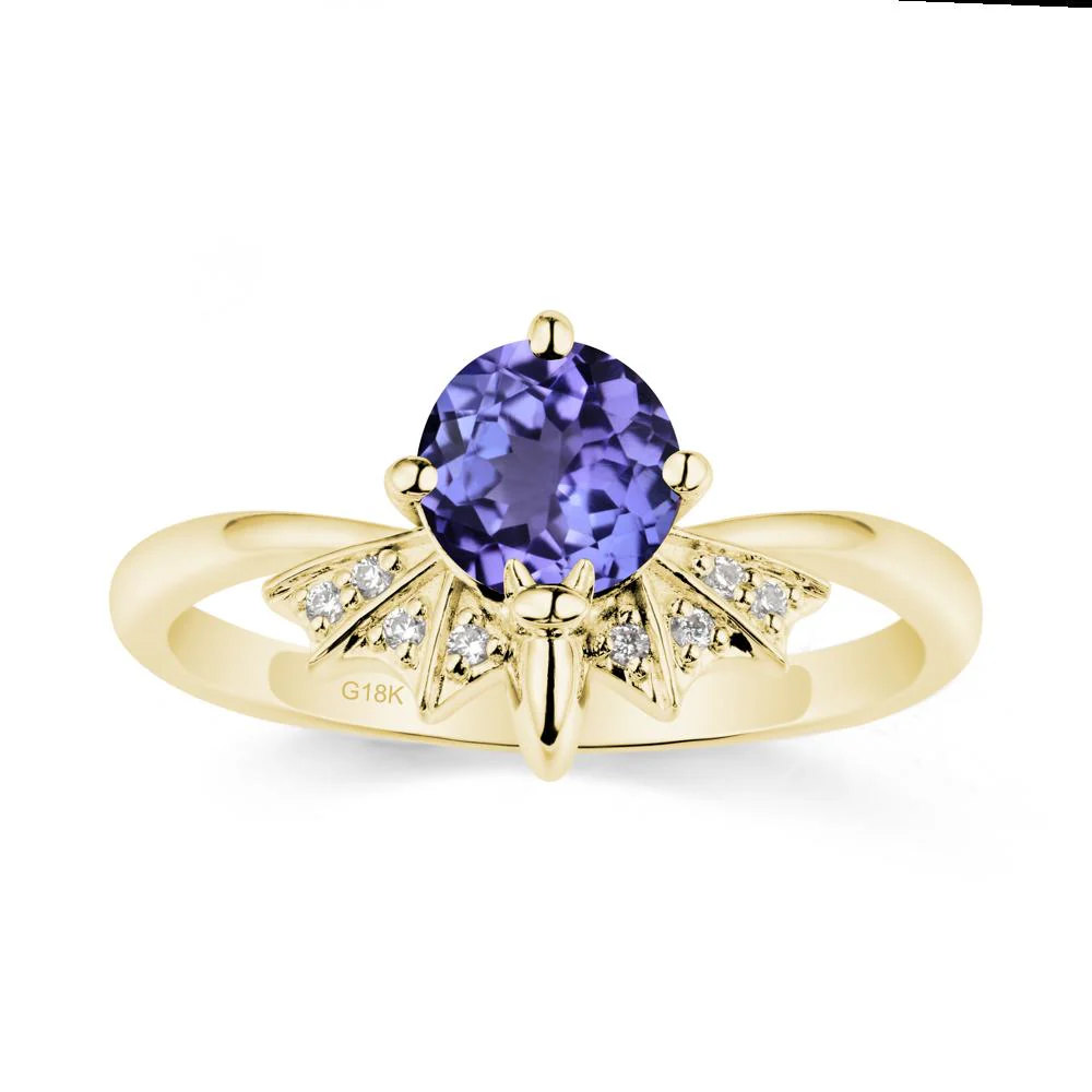 Gothic Bat Tanzanite Ring - Image 7