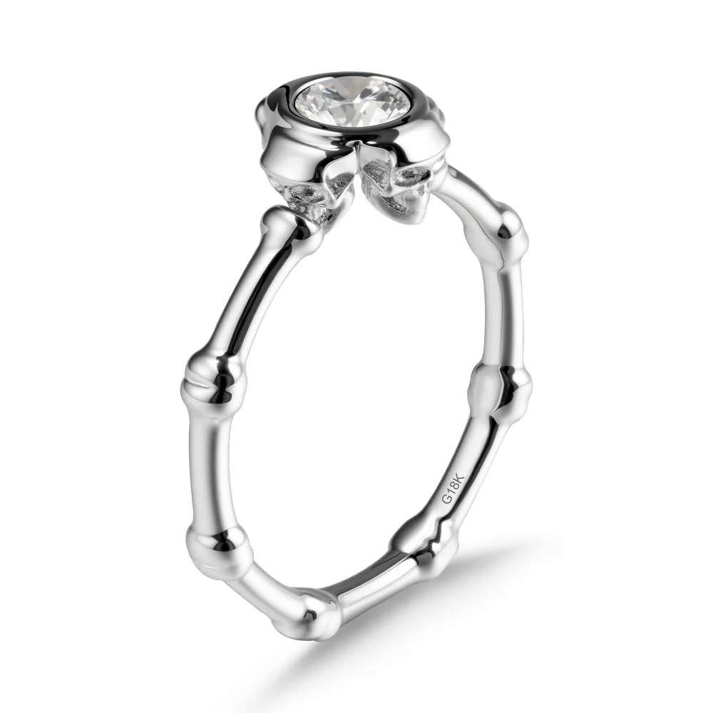 Gothic Cubic Zirconia Skull Ring - Image 5