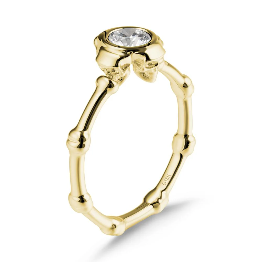 Gothic Cubic Zirconia Skull Ring - Image 6