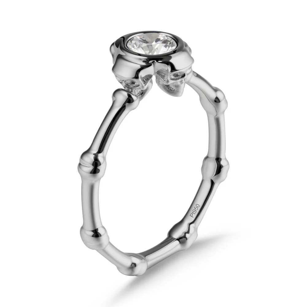 Gothic Cubic Zirconia Skull Ring - Image 8