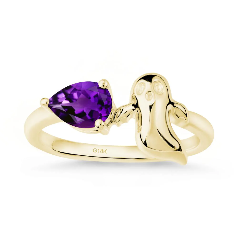 Gothic Ghost Amethyst Ring - Image 6