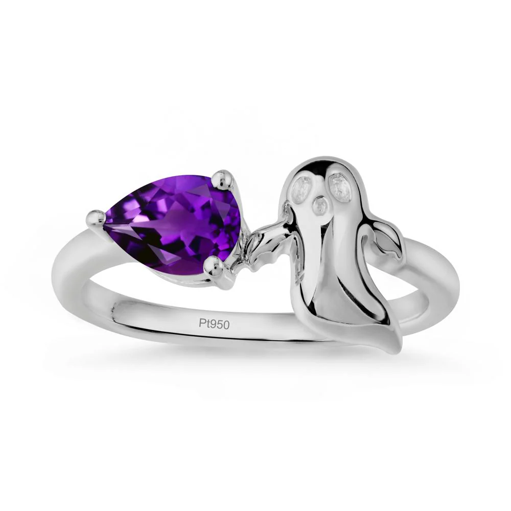 Gothic Ghost Amethyst Ring - Image 8