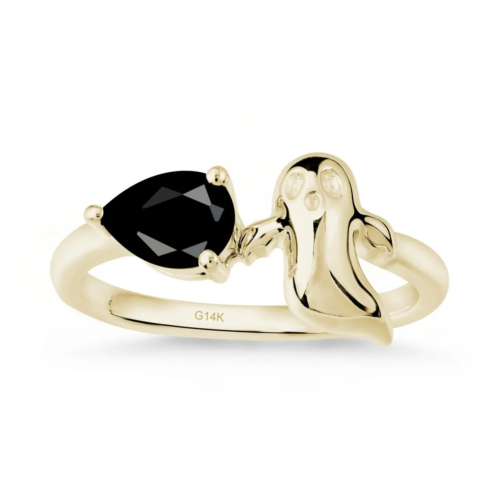 Gothic Ghost Black Spinel Ring - Image 4