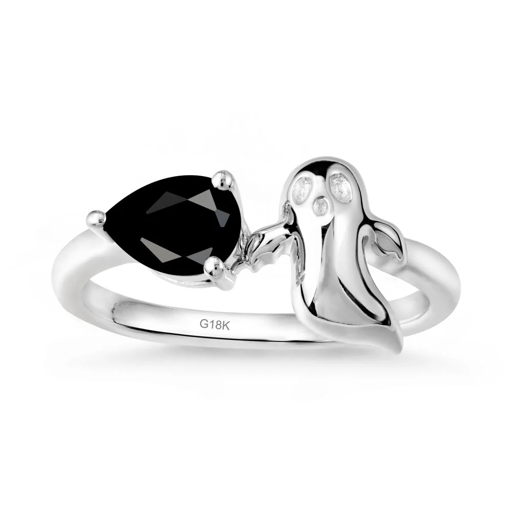 Gothic Ghost Black Spinel Ring - Image 6