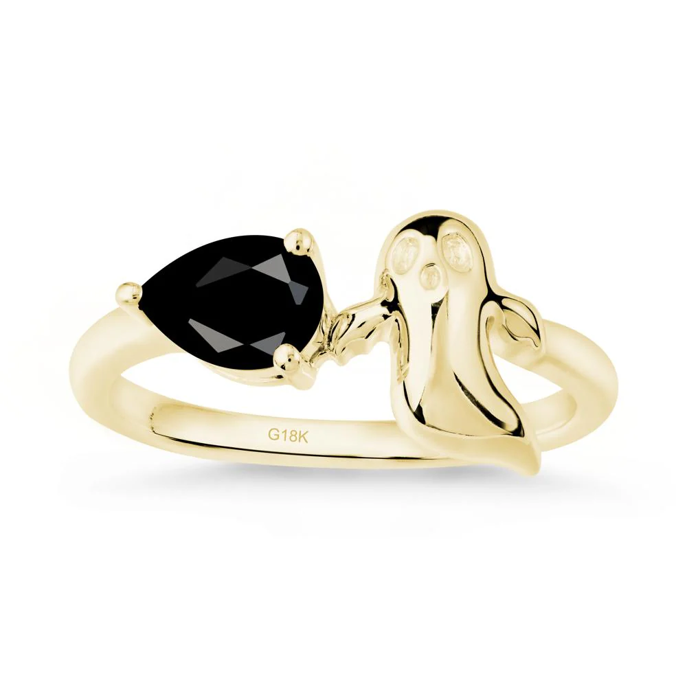 Gothic Ghost Black Spinel Ring - Image 7