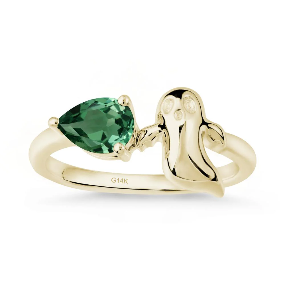 Gothic Ghost Green Sapphire Ring - Image 4