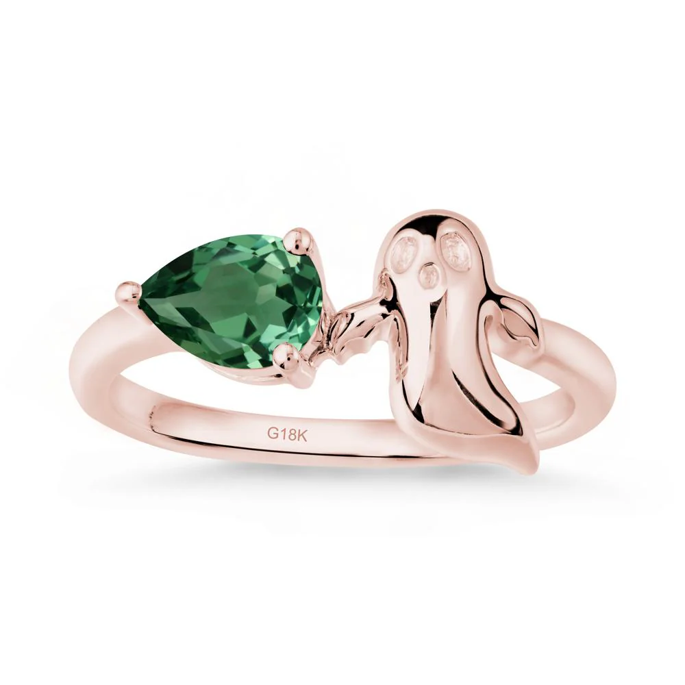 Gothic Ghost Green Sapphire Ring - Image 5