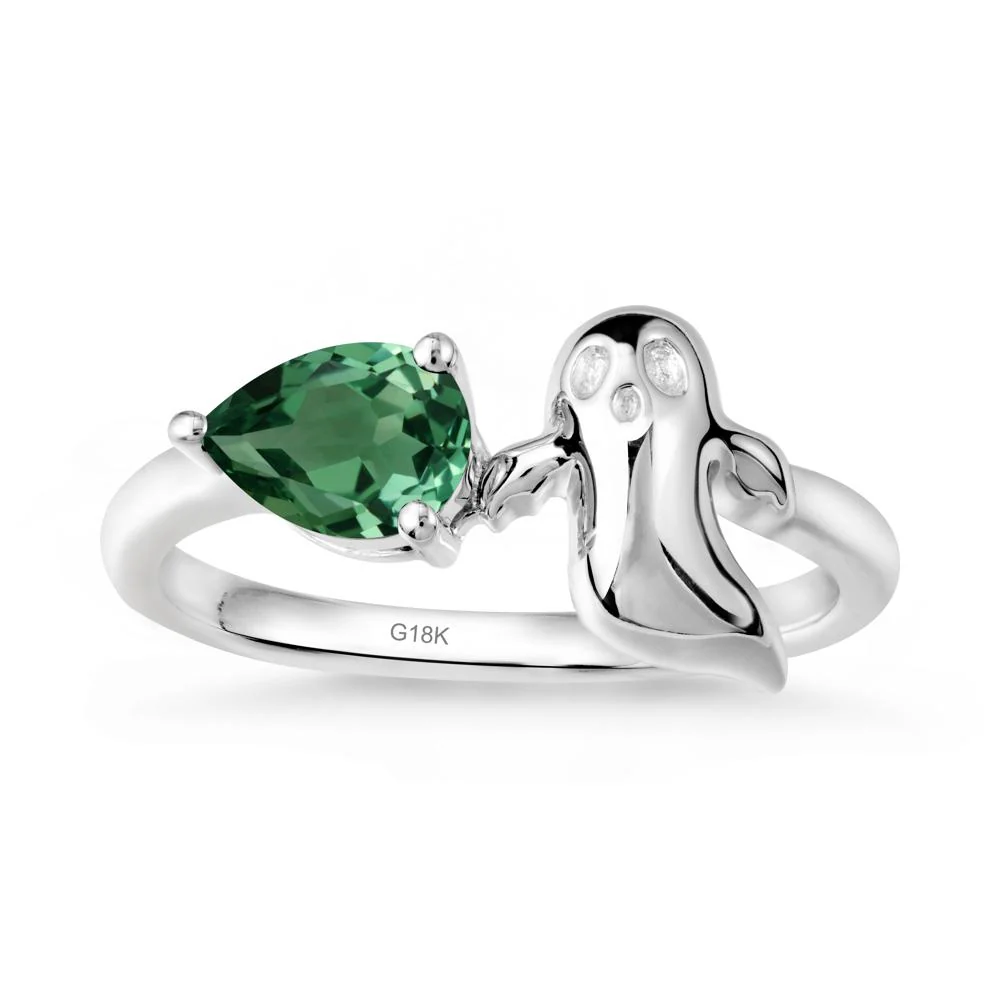 Gothic Ghost Green Sapphire Ring - Image 6
