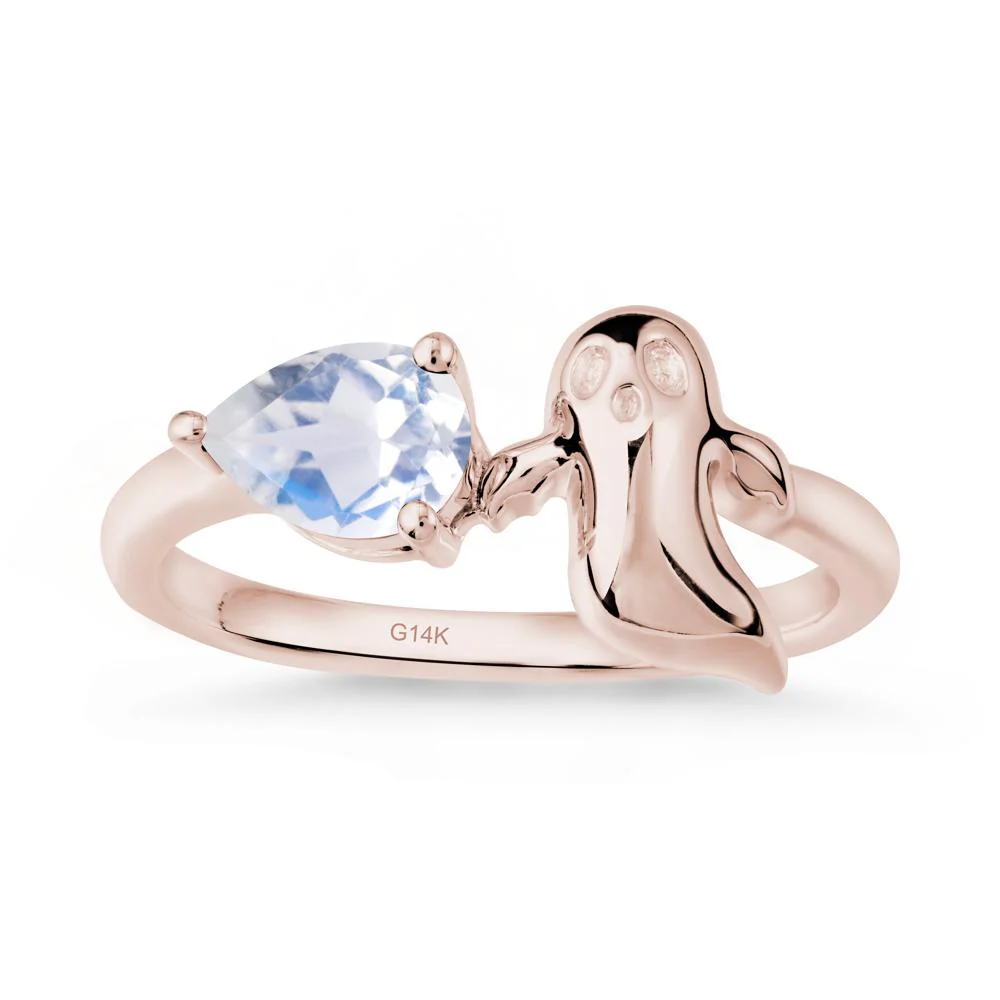 Gothic Ghost Moonstone Ring - Image 2