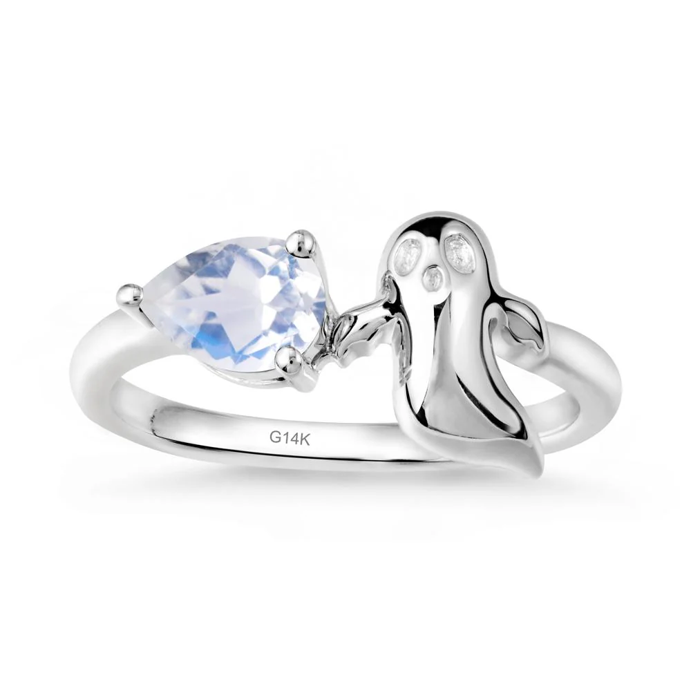 Gothic Ghost Moonstone Ring - Image 3