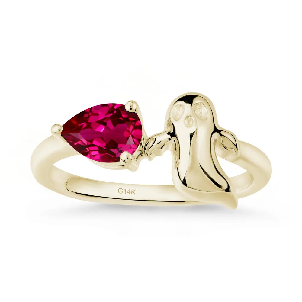 Gothic Ghost Ruby Ring - Image 4