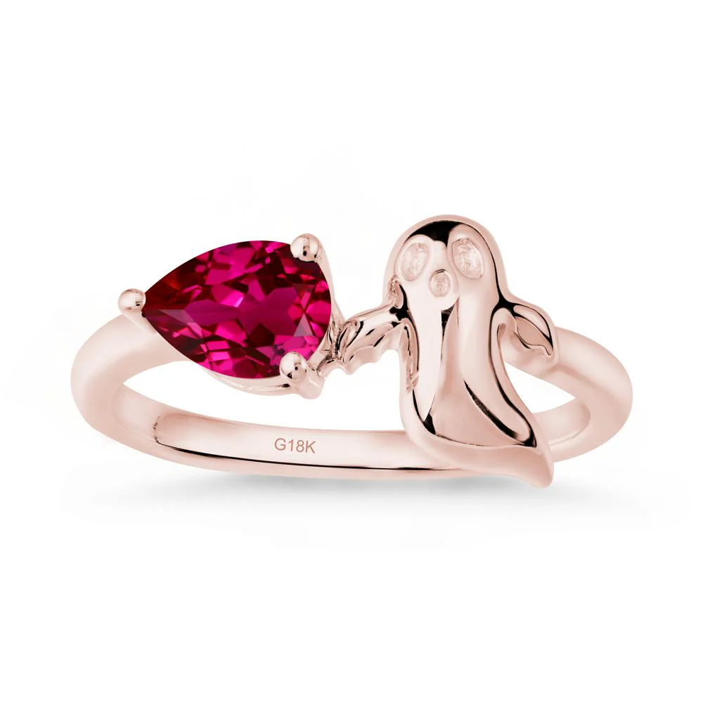 Gothic Ghost Ruby Ring - Image 5