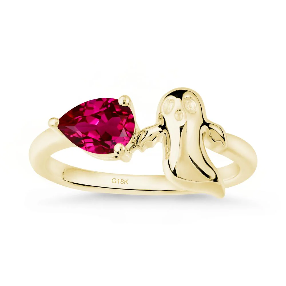 Gothic Ghost Ruby Ring - Image 7