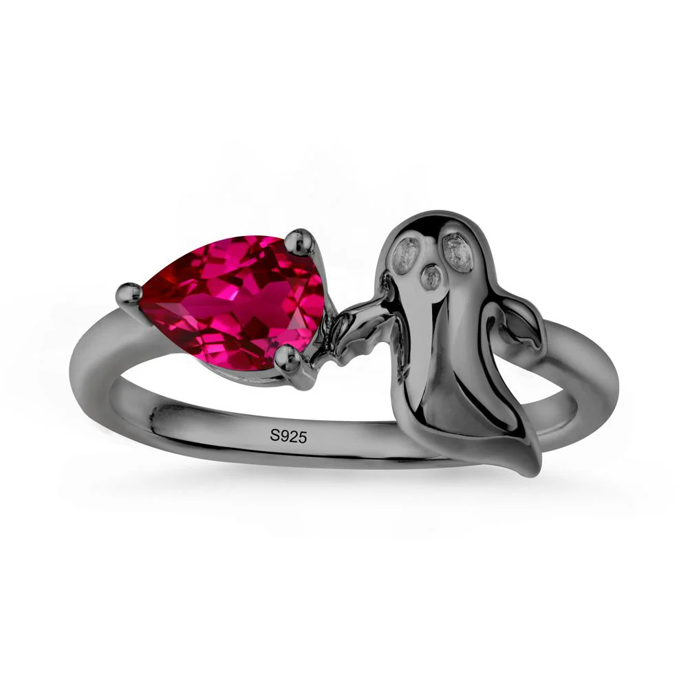 Gothic Ghost Ruby Ring - Image 8