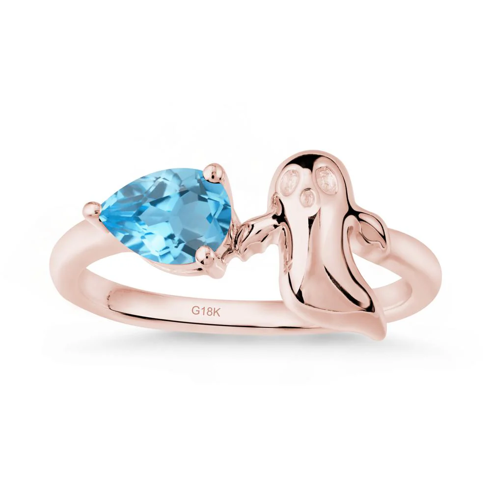 Gothic Ghost Swiss Blue Topaz Ring - Image 5