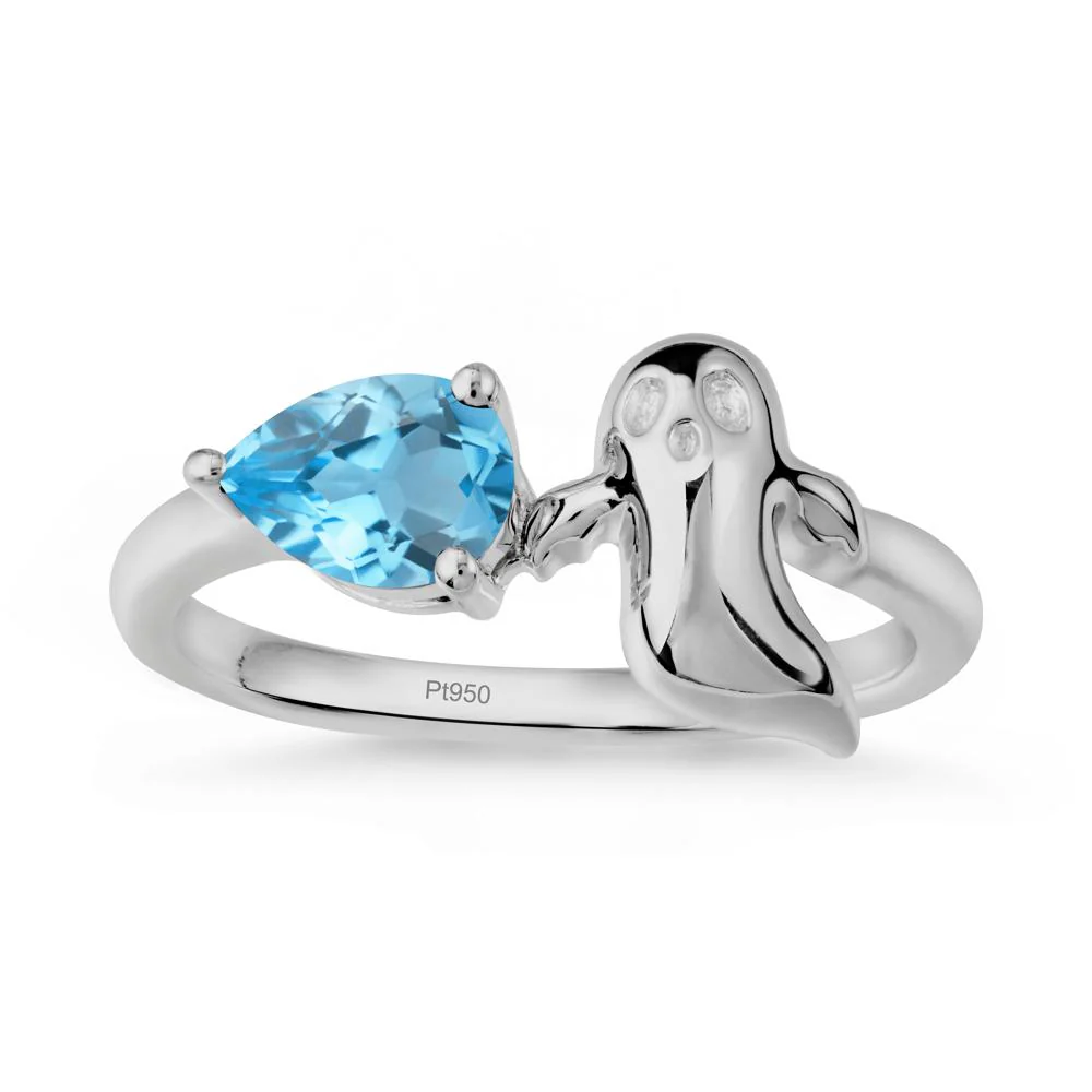 Gothic Ghost Swiss Blue Topaz Ring - Image 8
