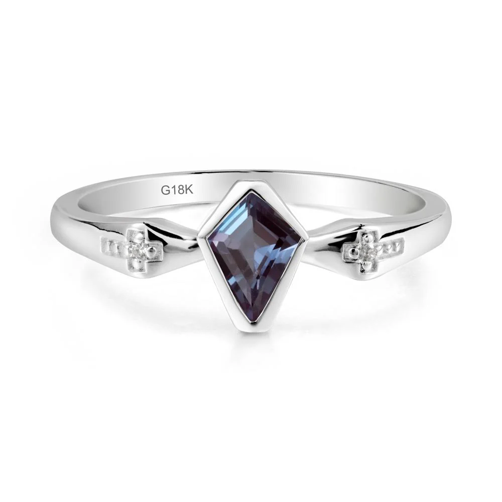 Gothic Kite Shaped Alexandrite Ring - Image 4