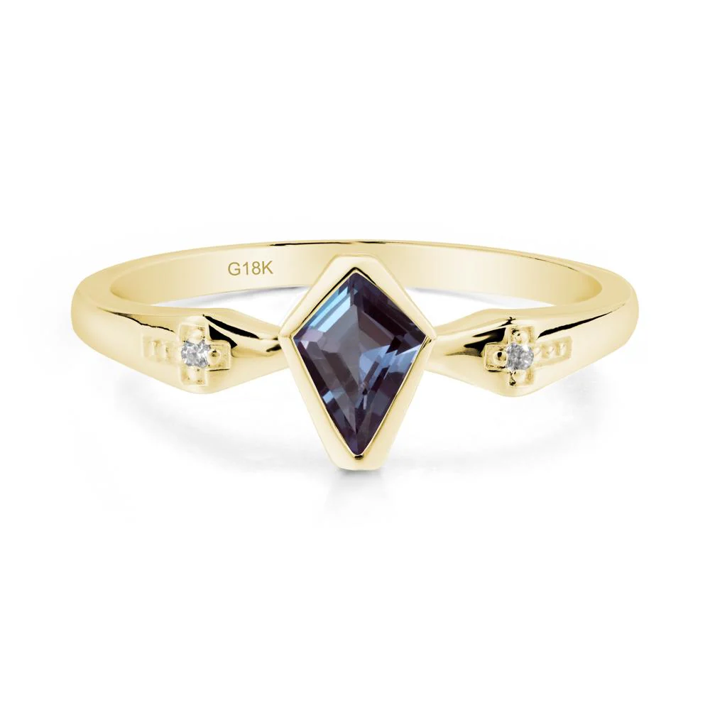 Gothic Kite Shaped Alexandrite Ring - Image 9