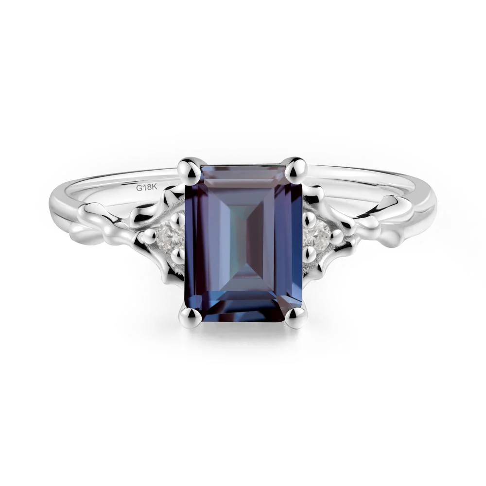 Gothic Thorn Alexandrite Twist Ring for Her - Image 4