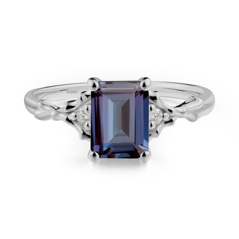 Gothic Thorn Alexandrite Twist Ring for Her - Image 6