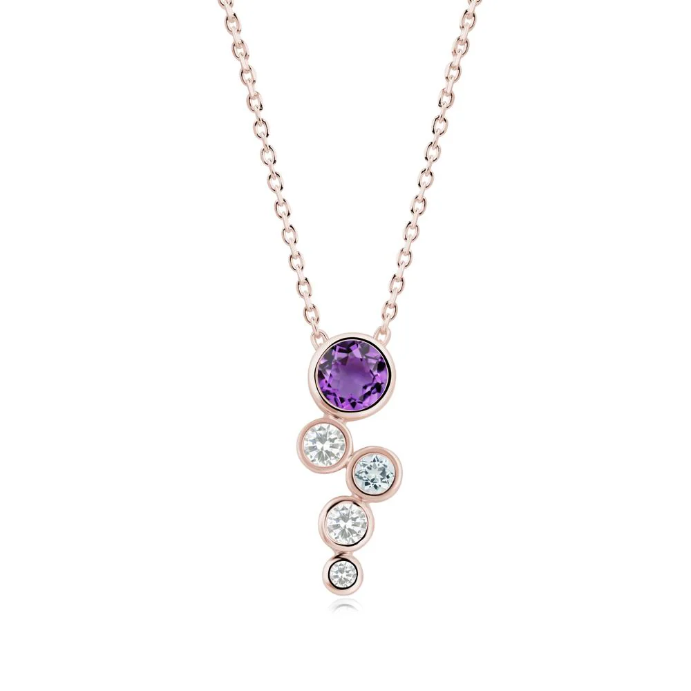 Graduated Drop Amethyst Necklace - Image 8