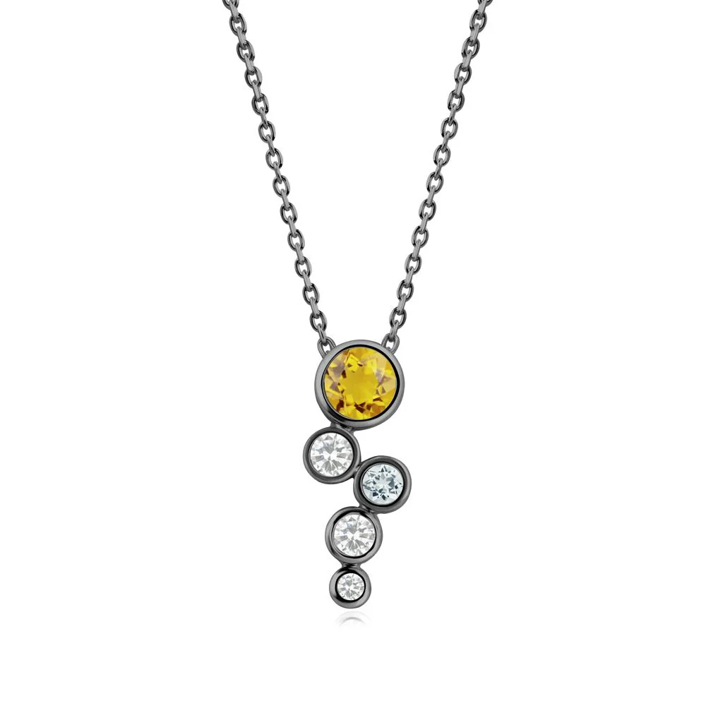 Graduated Drop Citrine Necklace - Image 2