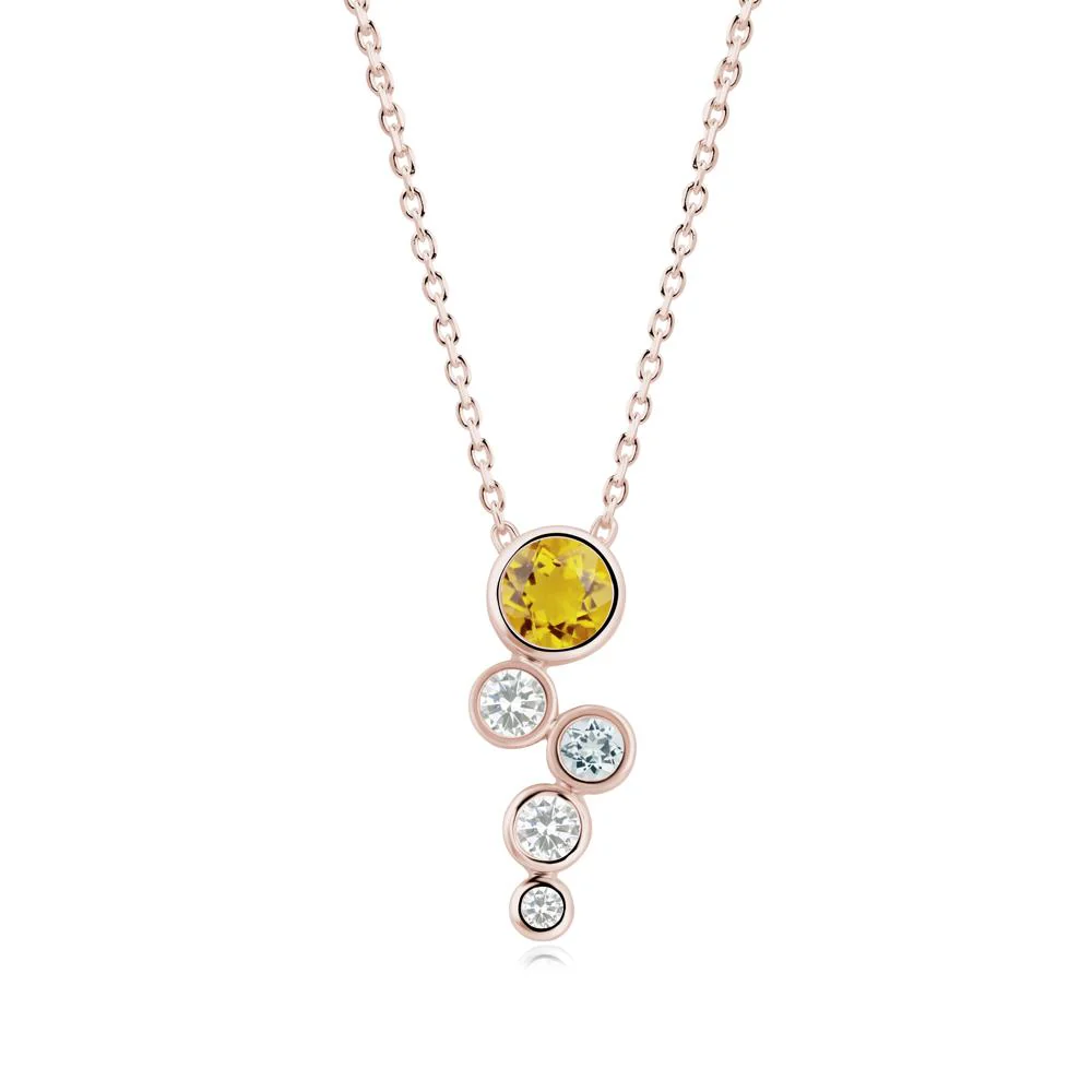 Graduated Drop Citrine Necklace - Image 3