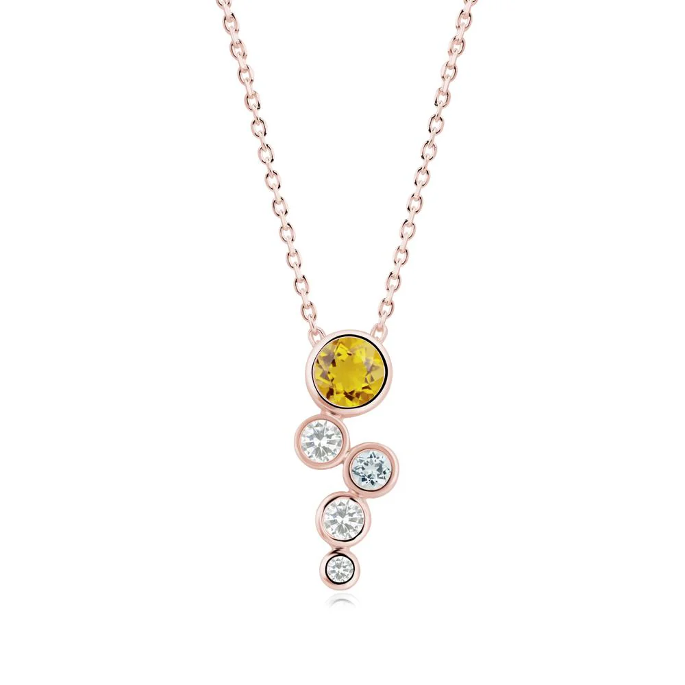Graduated Drop Citrine Necklace - Image 4