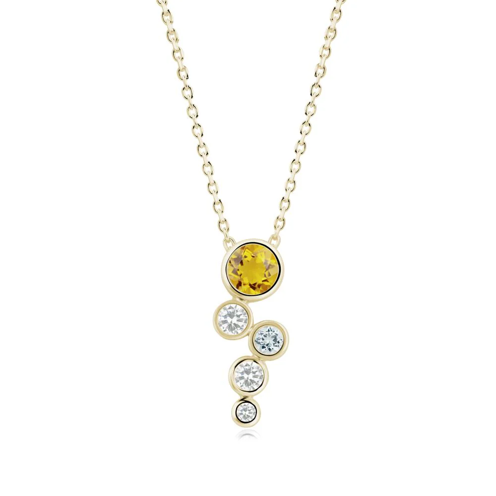 Graduated Drop Citrine Necklace - Image 7