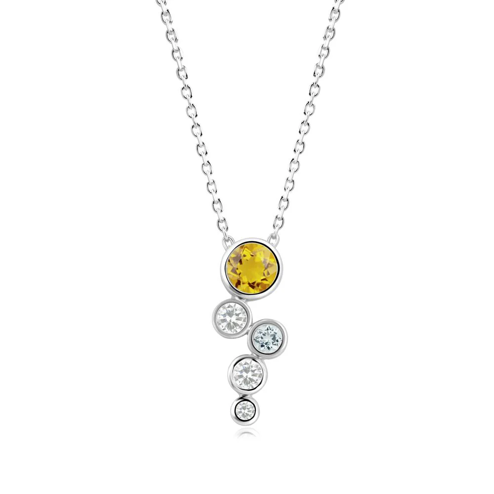 Graduated Drop Citrine Necklace - Image 9
