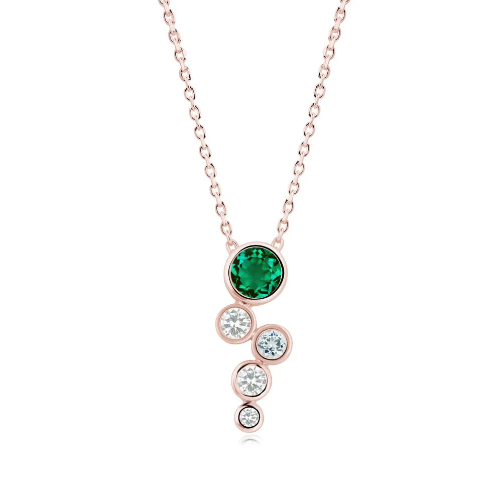 Graduated Drop Emerald Necklace - Image 3