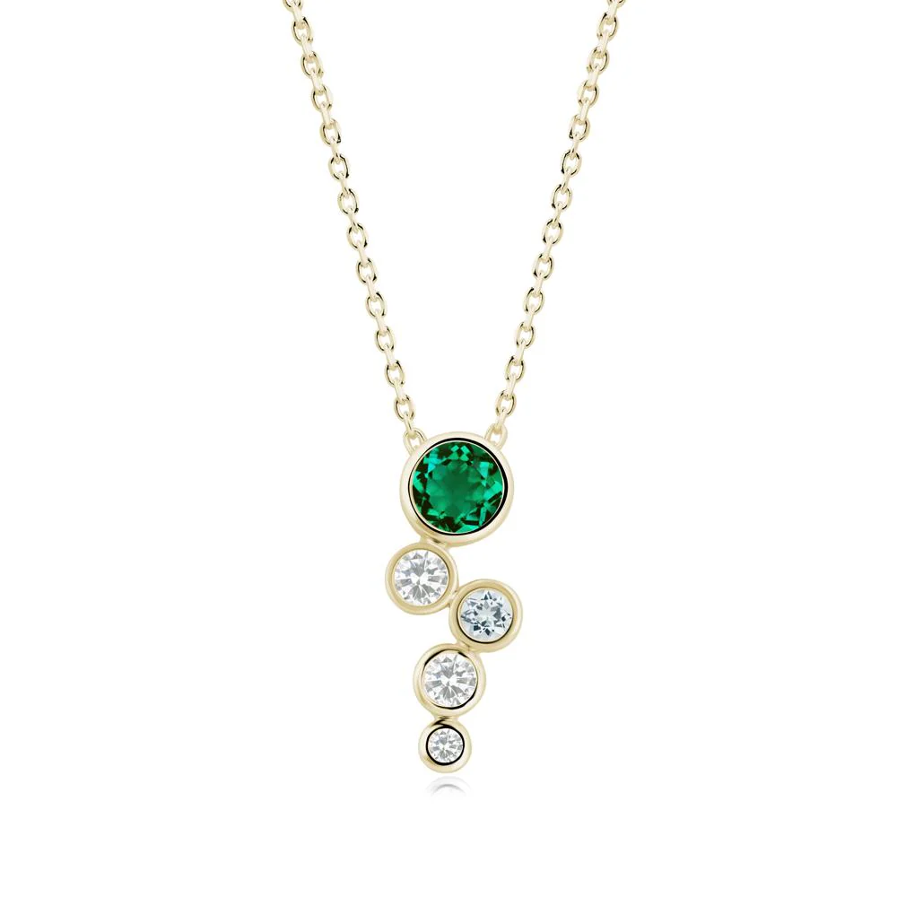 Graduated Drop Emerald Necklace - Image 5