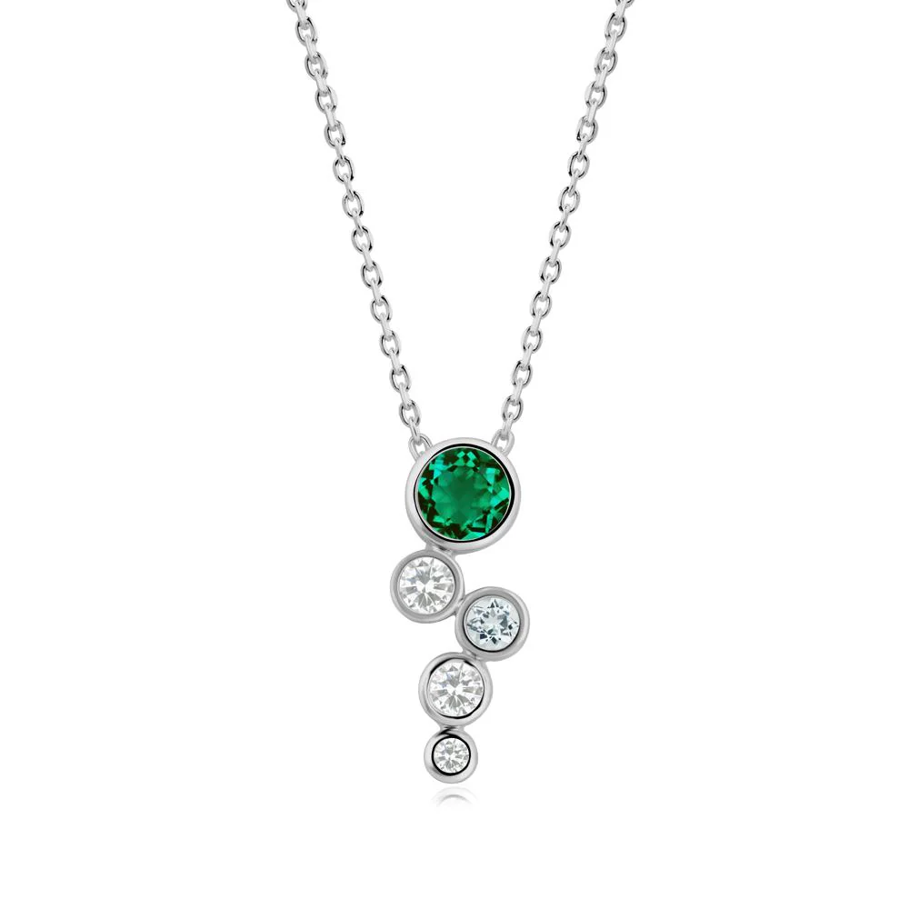 Graduated Drop Emerald Necklace - Image 7