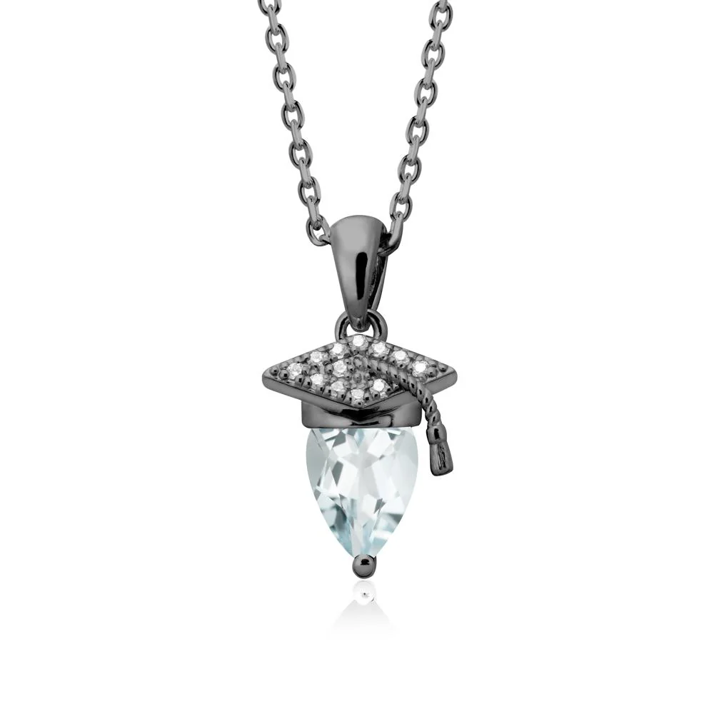 Graduation Gift Aquamarine Necklace - Image 7