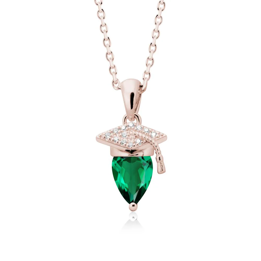 Graduation Gift Emerald Necklace - Image 2