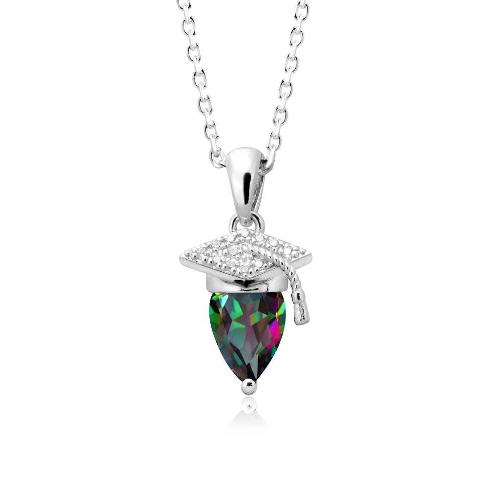 Graduation Gift Mystic Topaz Necklace - Image 5