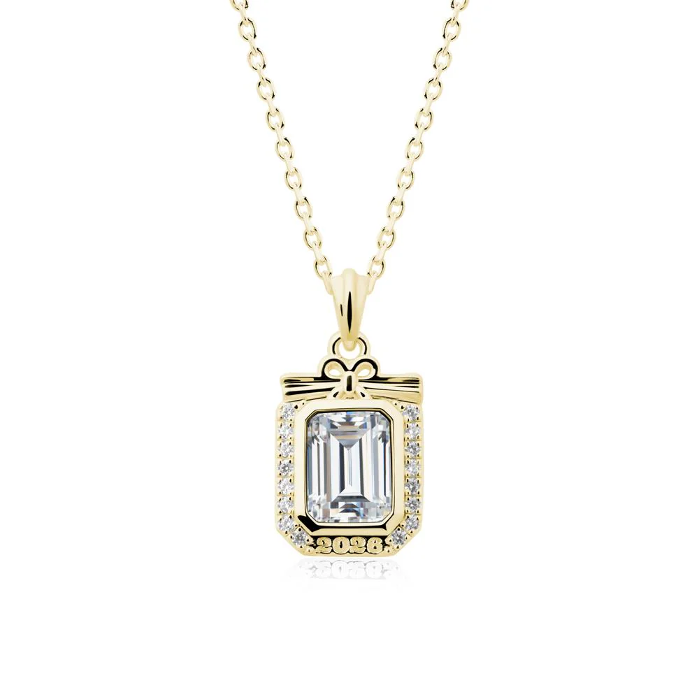 Graduation Halo Cubic Zirconia Necklace - Image 6
