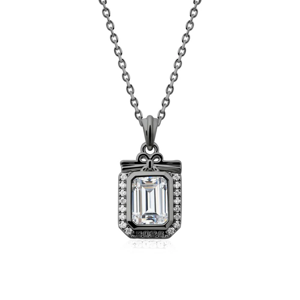 Graduation Halo Cubic Zirconia Necklace - Image 7