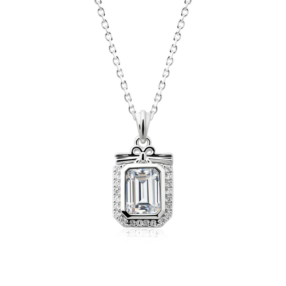 Graduation Halo Cubic Zirconia Necklace - Image 9
