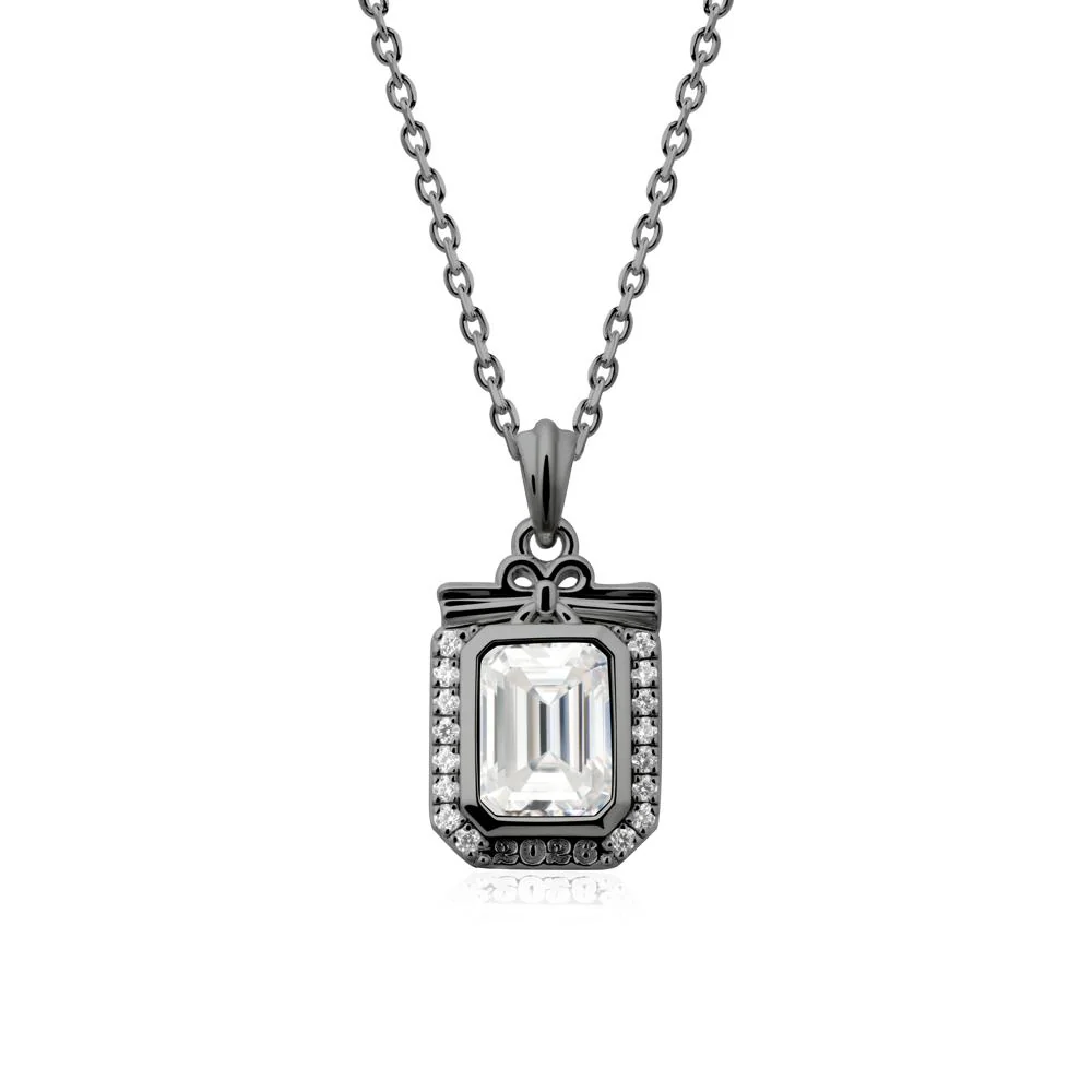 Graduation Halo Moissanite Necklace - Image 7