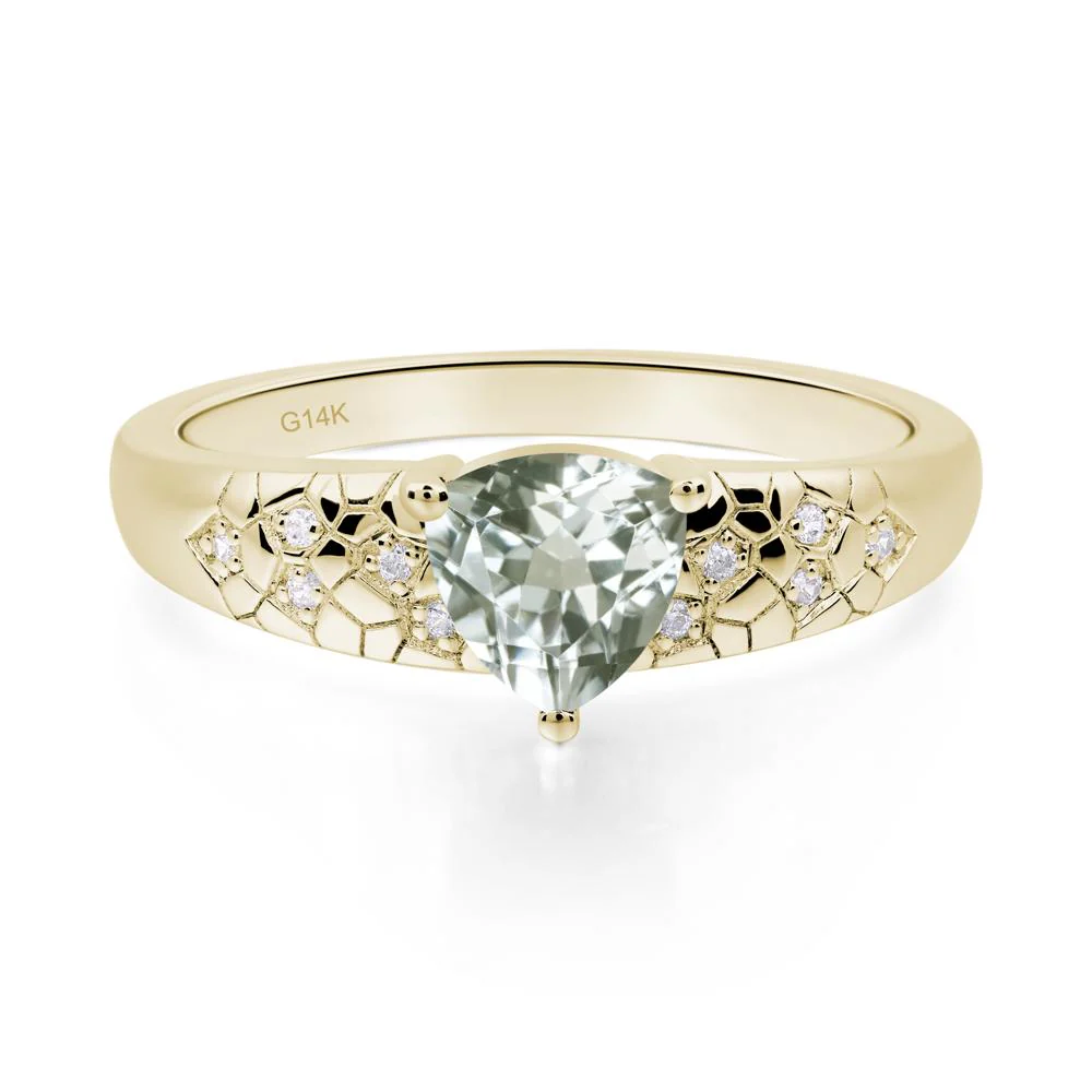 Green Amethyst Cracked Ring - Image 6