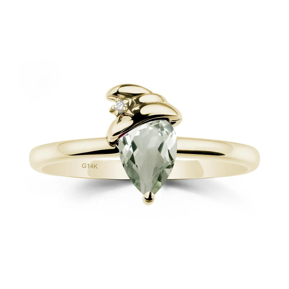 Green Amethyst Halloween Witch Hat Ring - Image 4