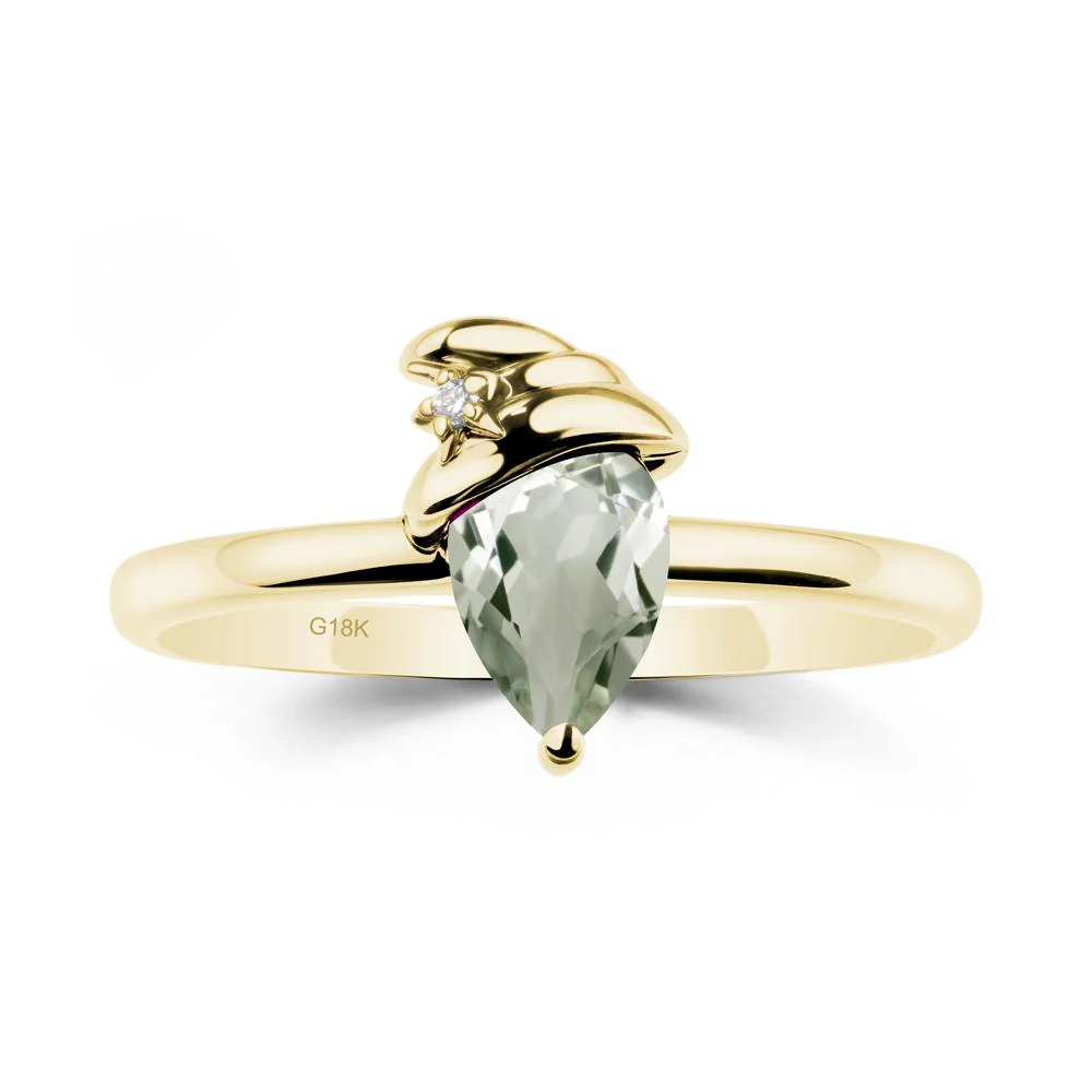 Green Amethyst Halloween Witch Hat Ring - Image 7